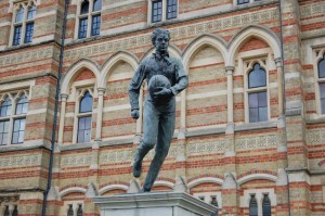 Web Ellis statue in Rugby